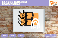 Canyon Blossom Boho Floral Monogram Product Image 1