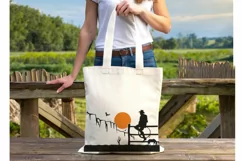 Cowboy silhouette svg, Arizona desert svg cut, Country farm Product Image 6