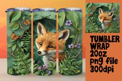 3D Animal Hole in Wall Tumbler Wrap - Fun Design Product Image 1