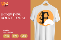 Honeydew Boho Floral Monogram Product Image 1