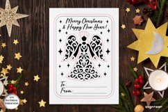 Christmas Card Angel Ornament Laser Cut | Glowforge | SVG Product Image 2