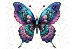 Metallic Butterfly Clipart PNG Clipart, Vibrant Butterfly Product Image 3