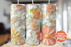 Summer 3D Flowers Tumbler | Summer Tumbler Wrap Product Image 1