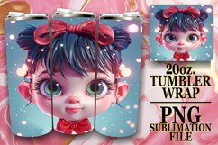 Holiday 3D Christmas Tumbler Wrap 20oz PNG Product Image 1