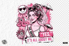 Summer Wedding Bride PNG Sublimation - Wedding PNG Product Image 1