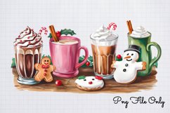 Christmas Drinks Clipart Sublimation PNG Product Image 1