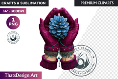 Fantasy Boreal Winter Girls Warrior &amp; Ice Queen Clipart Product Image 1