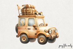 Cute Jungle Animals Tropical Clipart PNG Product Image 1