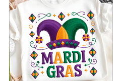 Mardi Gras Png Crochet Png Faux Yarn Product Image 1