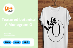 Textured Botanical Monogram Product Image 1