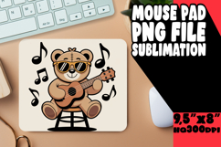 Cheerful Desk Pad Sublimation Ideas, Cute Bear Product Image 1