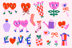 Cute Valentine's Day PNG Clipart Bundle Product Image 2