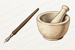 20 Vintage Artisan Tools PNG Bundle | Antique Clipart set Product Image 4