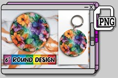 Artistic Flair: Sublimation Circle &amp; Keychain Splendor Product Image 1