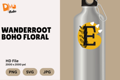 Wanderroot Boho Floral Monogram Product Image 1