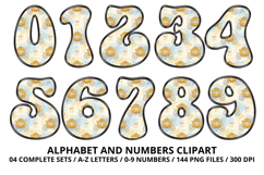 Fairytale Princess Alphabet Letters &amp; Numbers Clipart PNG Product Image 5