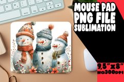 Winter Holiday Gingerbread Mouse Pad Sublimation Product Image 1
