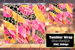 20oz Leopard Glitz 3D Sublimation Tumbler Product Image 1