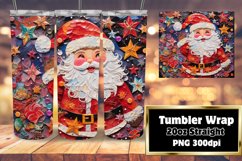 3D Christmas Vibrant Ornaments Wrap 20oz Product Image 1