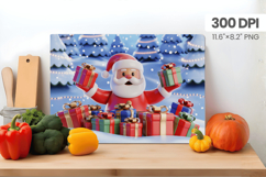 Winter Christmas Wonderland Cutting Board PNG Sublimation Product Image 1