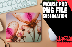 Luminous Desk Mat PNG Style, Flowers Product Image 1