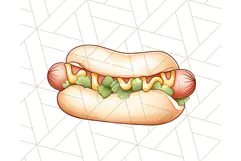 Pastel Summer Treats Clipart PNG, Cute Picnic Fair Food Art Product Image 5