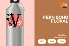 Fern Boho Floral Monogram Product Image 1