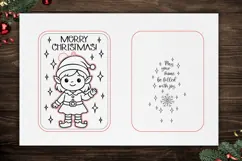 Christmas Pixy Card Ornament SVG | Laser Cut | Glowforge Product Image 2