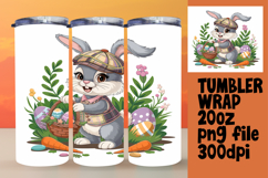 20oz Sublimation Design Download , Easter Bunny Product Image 1
