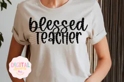 Blessed Teacher SVG PNG Product Image 1