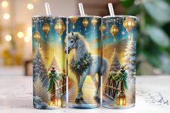 Christmas Horse Tumbler Wrap | Sublimation | Tumblers Product Image 1