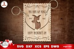 Valentine&#039;s Day Keychains Gift Cards | Laser Cut | Glowforge Product Image 3