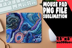 Stylish Flower Pattern Mouse Pad Sublimation Product Image 1