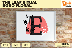 The Leaf Ritual Boho Floral Monogram Product Image 1