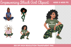 Empowering Black Girl Clipart Bundle PNG Product Image 3