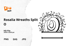 Rosalia Wreaths Split Monogram Product Image 1