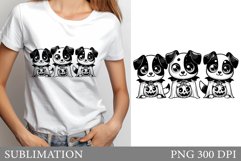 Halloween Dog Sublimation. Halloween Dog T-Shirt Design Product Image 1