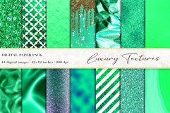 Green Luxury Digital Papers Product Image 1