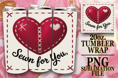 Unique adventures 20oz tumbler wrap, Heart Quote Product Image 1