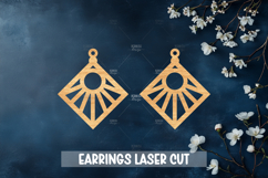 Boho Style Laser Cut Earrings SVG File Product Image 1