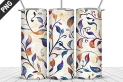 Flowers Tumbler Wrap | Sublimation Design | Tumbler PNG Product Image 1