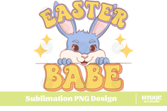 Easter Bunny Sublimation PNG Chick Farm Hip Hop Spring Joy Product Image 1