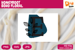 Honeyroot Boho Floral Monogram Product Image 1