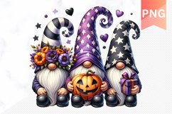 Halloween Gnome Sublimation - Clipart PNG Design Product Image 1