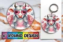 Radiant Keychain Circle Style, Valentines Product Image 1