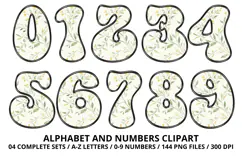 Honey bee Alphabet png clipart, honey bee letters doodle Product Image 5
