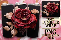 3D Garden Elegance Tumbler 20oz Art Product Image 1