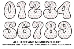 Baseball Sport Alphabet png clipart, baseball letters doodle Product Image 5