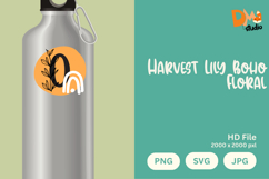 Harvest Lily Boho Floral Monogram Product Image 1