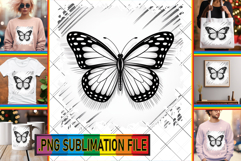 LUMINOUS TSHIRT Ideas PNG, Butterfly Product Image 1